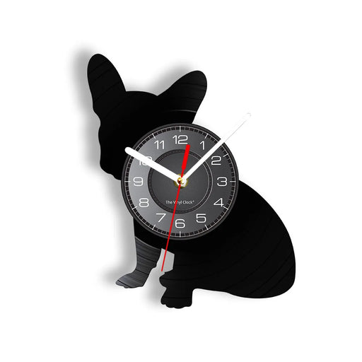 French Bulldog Vinyl Record Wall Clock