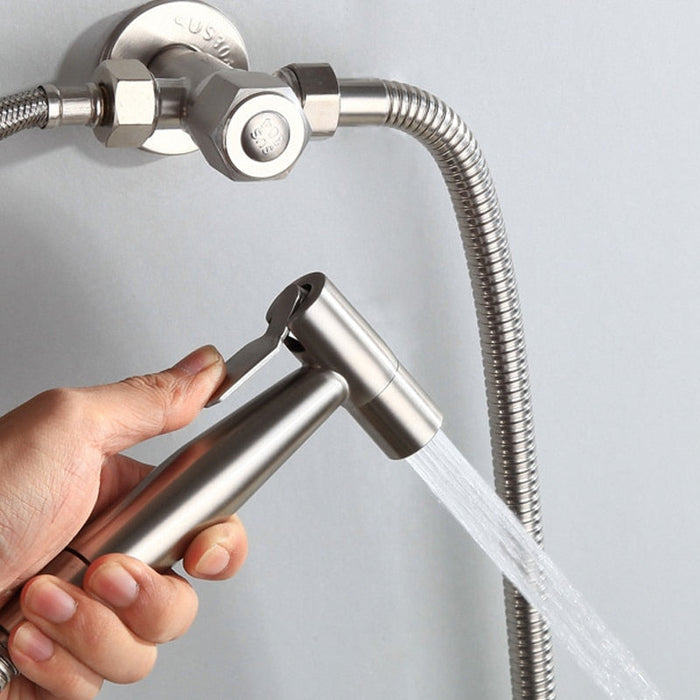 Hand Protable Toilet Bidet Sprayer Gun Holder Stainless