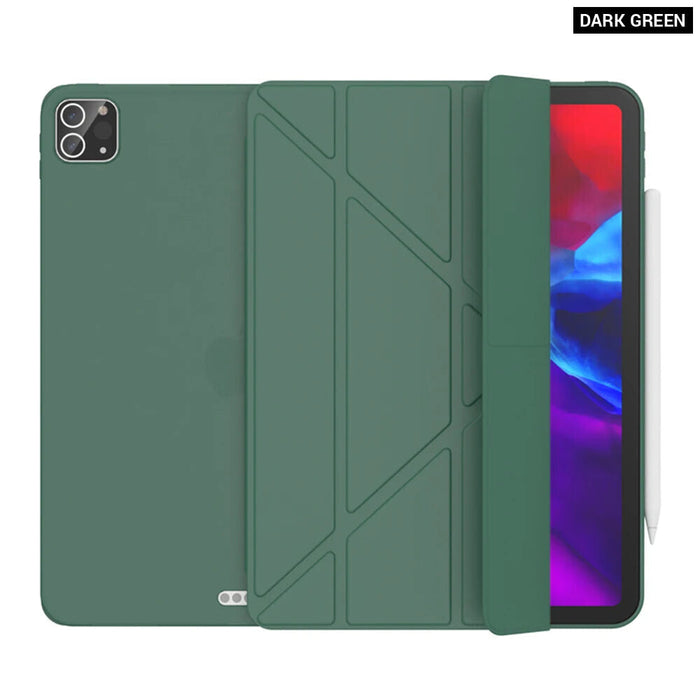 Multi Fold Pu Leather Smart Cover For Ipad Pro 11 12.9 Funda Capa