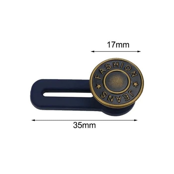 5Pcs Metal Button Extender For Jeans Free Sewing Kit For Retractable Waist Button Perfect For Any Pants Extended Buckles For Fixing