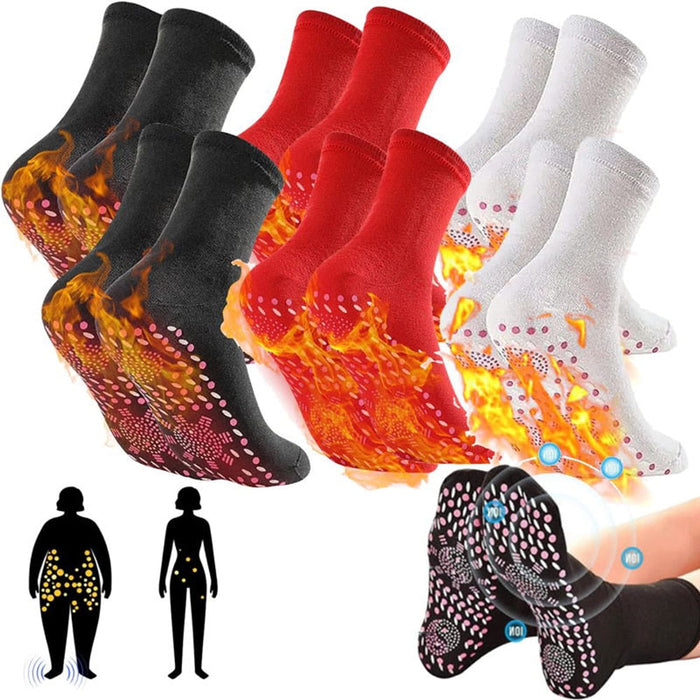 1-3 Pairs Tourmaline Magnetic Self Heating Therapy Pain Relief Sock