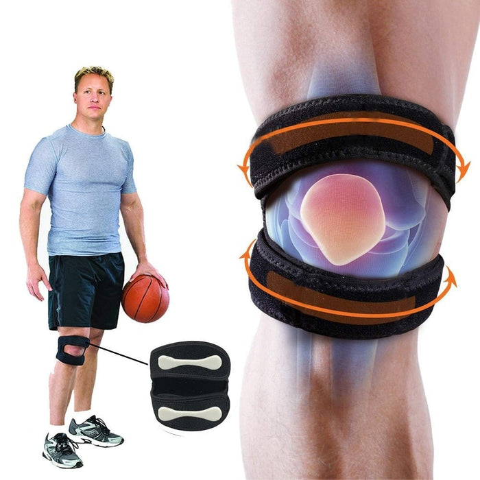 1Piece Adjustable Neoprene Knee Brace Support for Running Arthritis Jumper Tennis