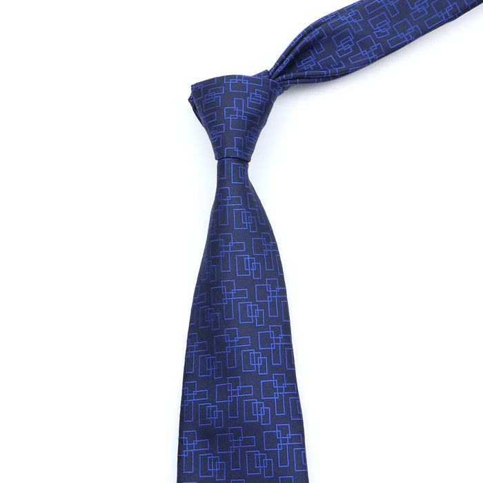 Classic Jacquard Plaid Tie For Business Weddings And Daily Wear