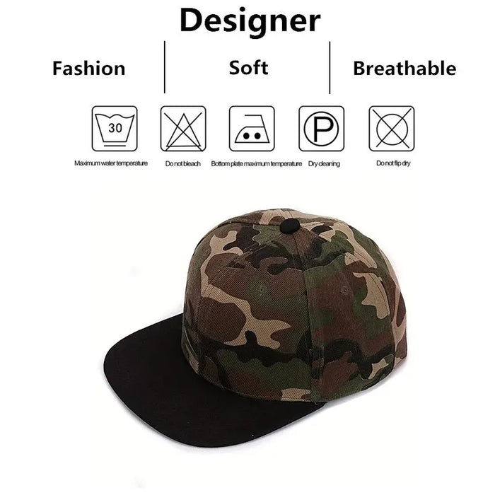 Adjustable Camo Baseball Cap / Hat For Outdoor Wear