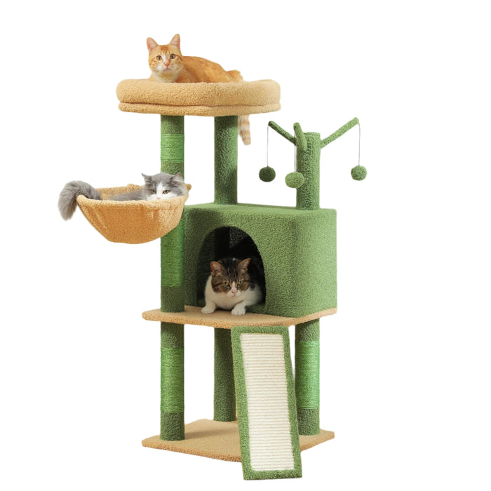 Large Cat Tree Condo Hammock Scratching Posts Toys