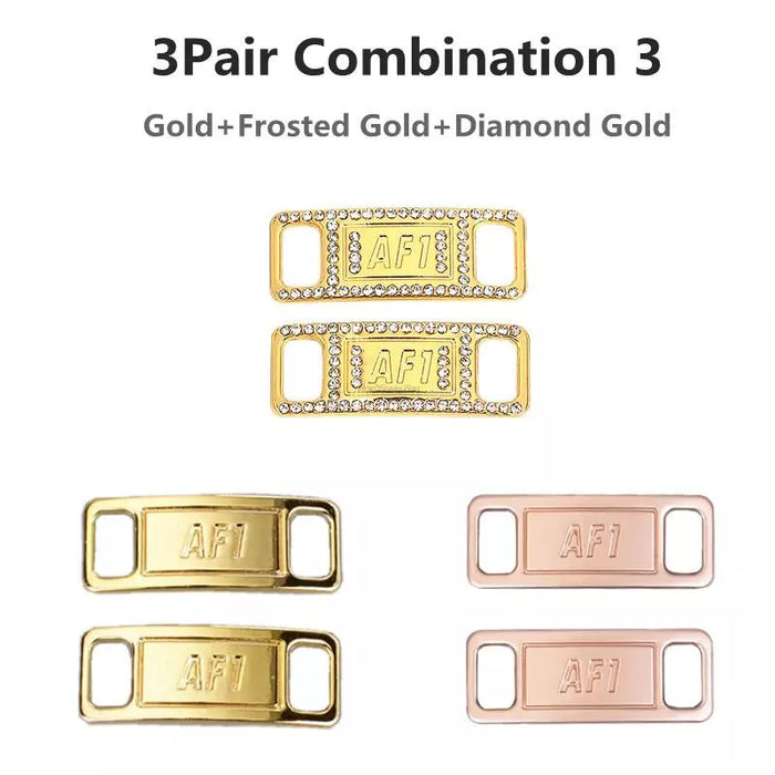 Af1 Diamond Charms Buckle Quality Metal Shoe Laces