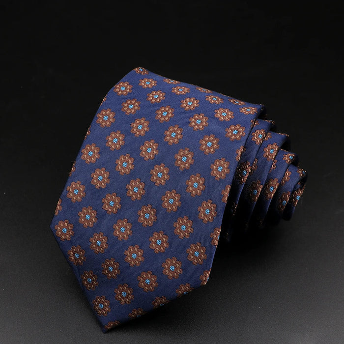 Mens Tie Paisley Floral Striped For Business Weddings And Daily Wear