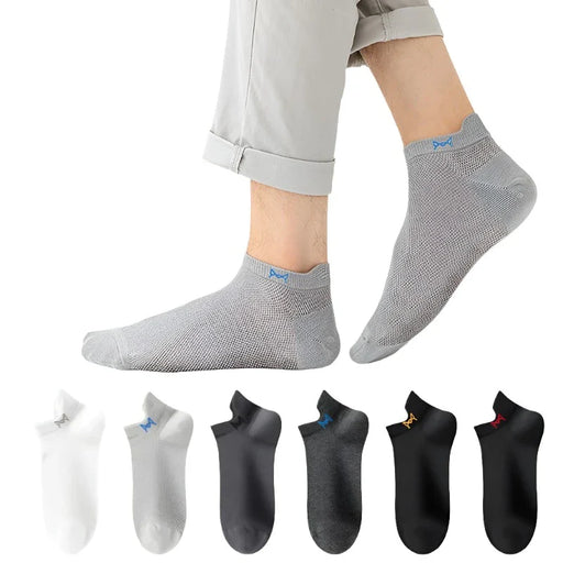 5 Pairs Mens Breathable Ankle Socks