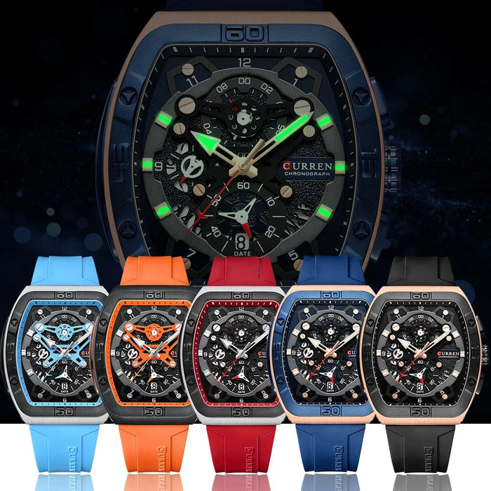 Multi Functional Sports Quartz Wristwatches For Men