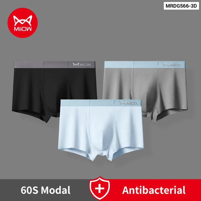 Pack Of 3 Modal Mens Boxers Antibacterial