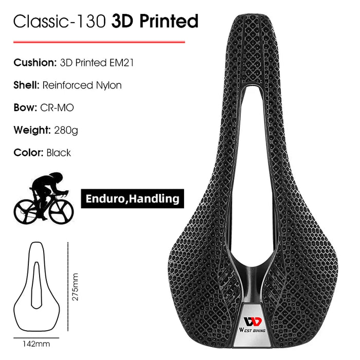 3d Printed Liquid Resins Bicycle Saddle
