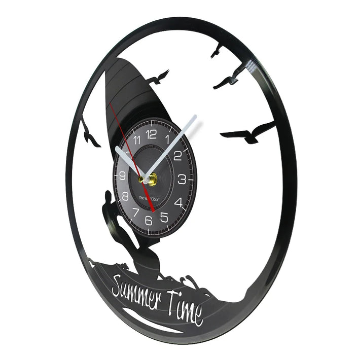 Summer Time Windsurfing Wall Clock