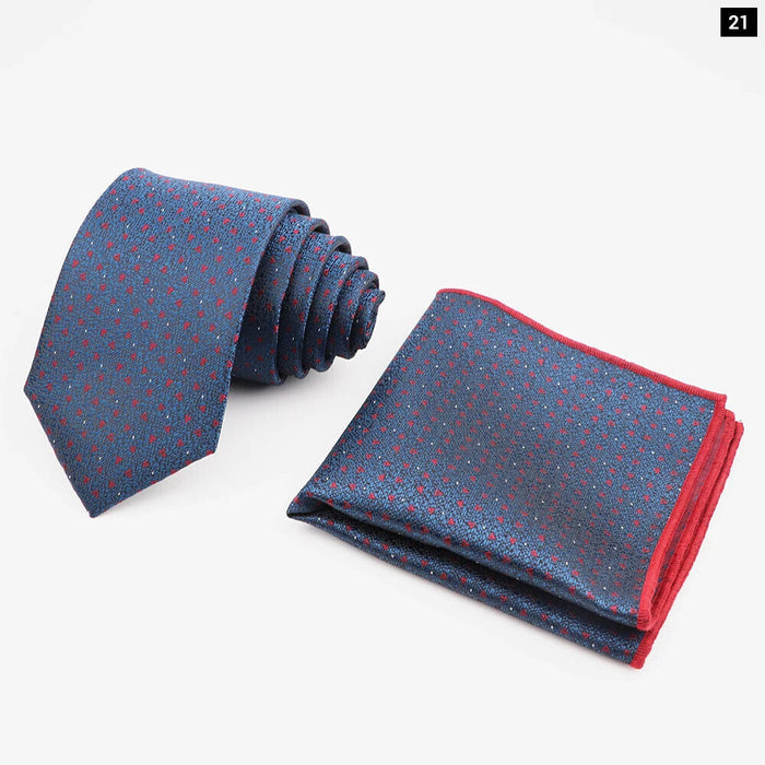 Mens Fashion Tie And Pocket Square Set For Business Weddings And Gifts