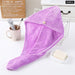 Women Hair Drying Hat Quick-dry Microfiber Towel Cap