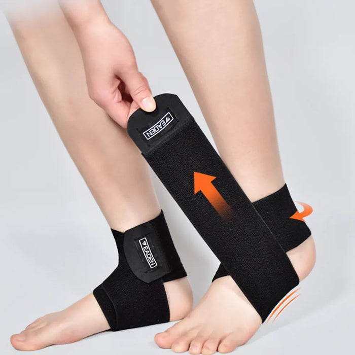 1 Pc Ultra Thin High-Elastic Adjustable Ankle Wrap For Running Football Tennis