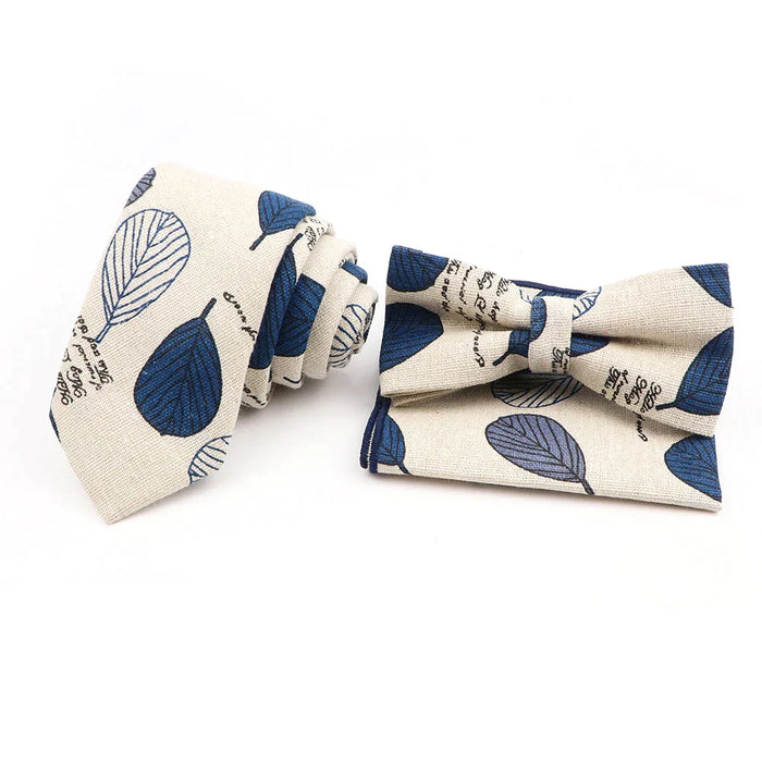 Unisex Linen Ties Set For Weddings And Business