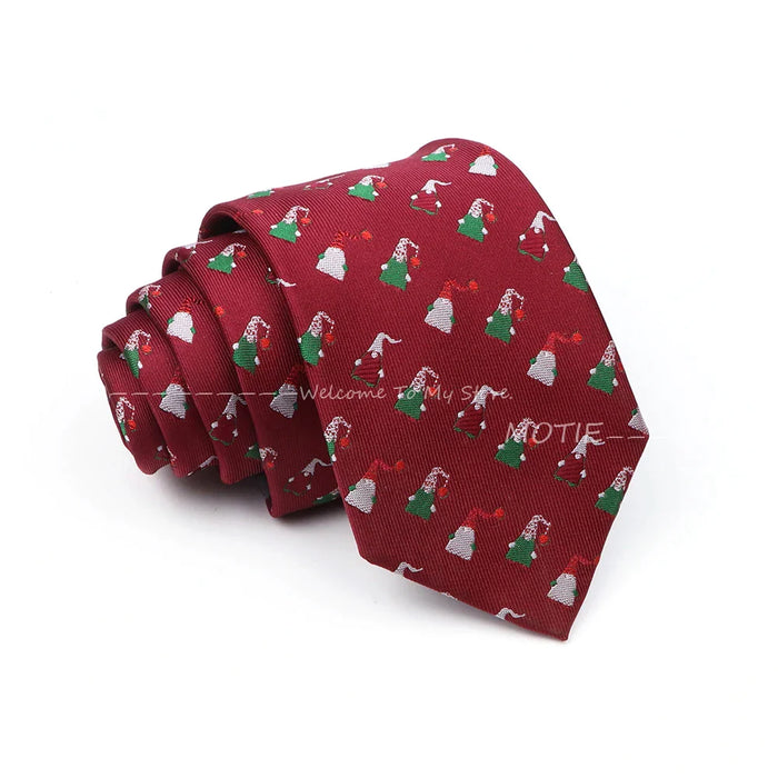 Santa Claus Necktie For Christmas And Halloween Parties