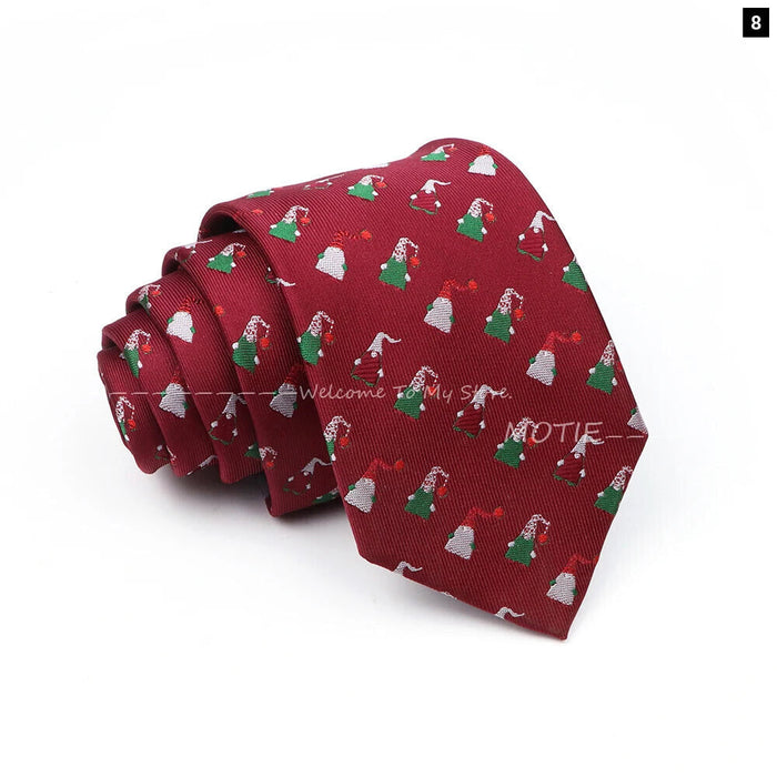 Santa Claus Necktie For Christmas And Halloween Parties