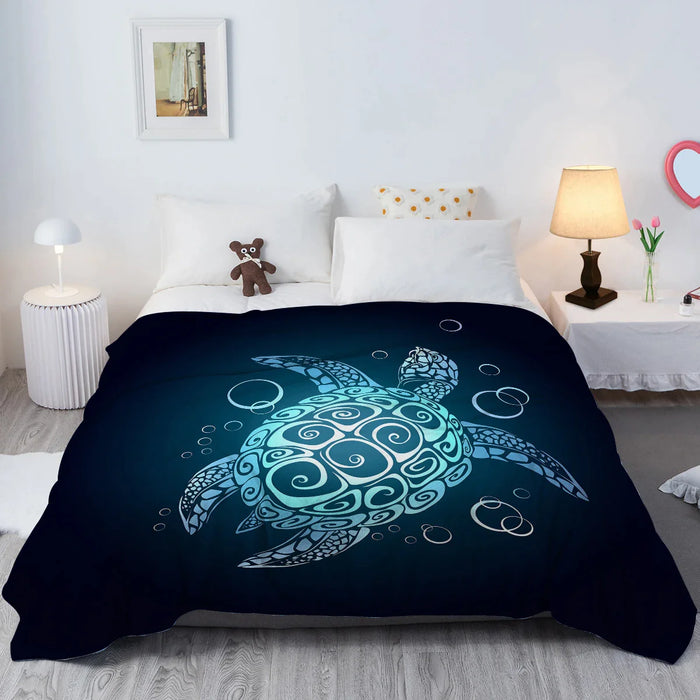 Sea Turtle Printed Throw Blanket All Season Blanket For Living Room Or Bedroom