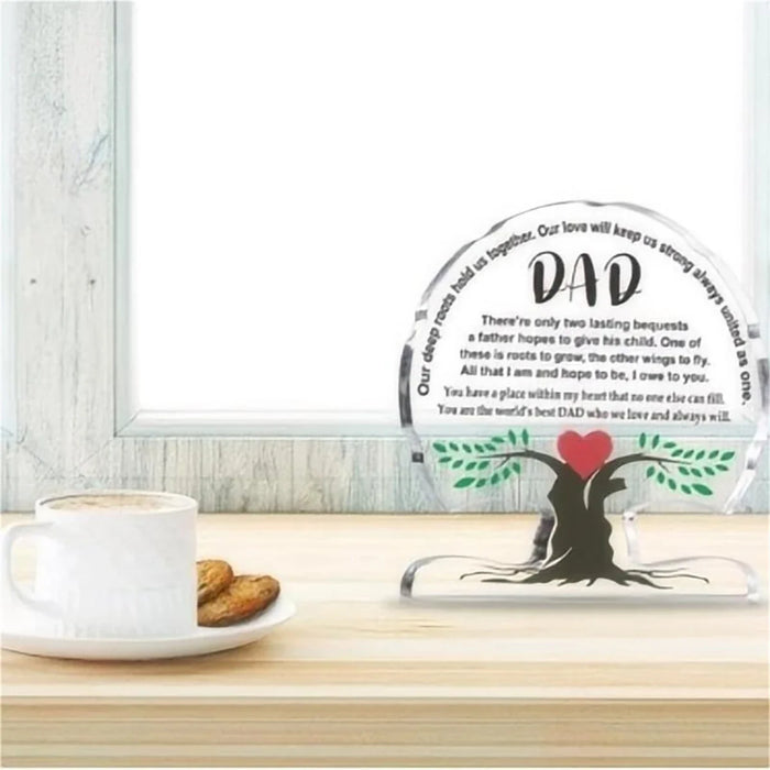 Acrylic Tree Desk Sign For Dad Perfect Gift!