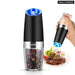 Electric Adjustable Transparent Salt And Pepper Grinder Mill