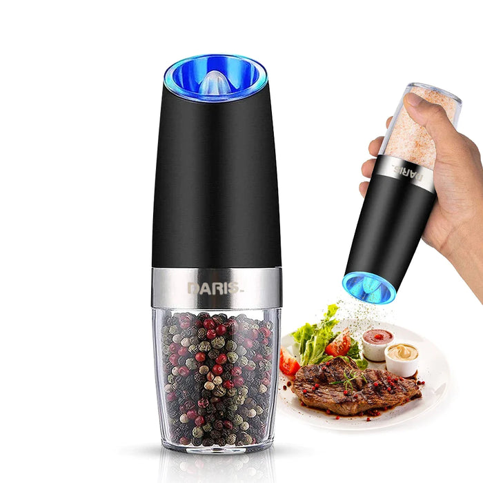 Electric Adjustable Transparent Salt And Pepper Grinder Mill