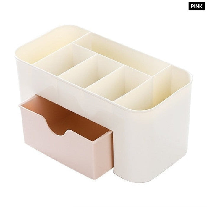 Nail Storage Box Plastic Drawer Style Easy to Clean Desktop Organization Large Capacity Cotton Swab Polishing Sand Strip Toolbox