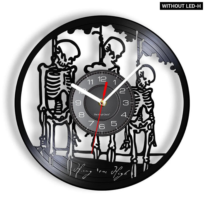 Skulls Wall Clock Wisdom Of The Dead