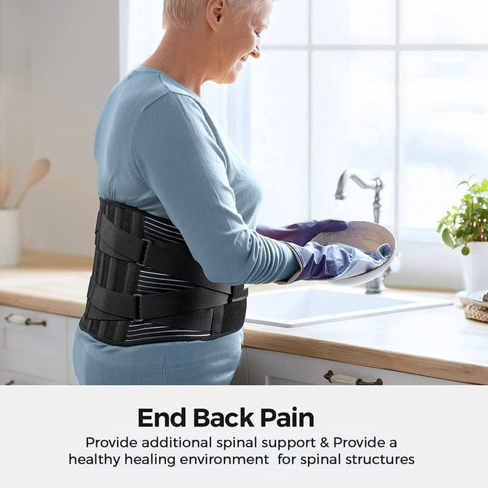 Adjustable Anti-skid Breathable Lumbar Back Brace Belt for Exercise