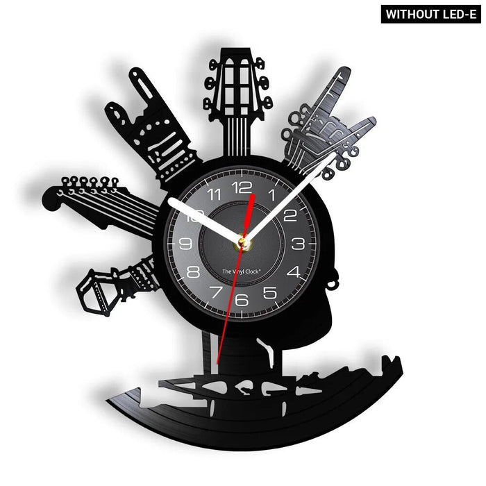 Music Speaks Vinyl Record Wall Clock