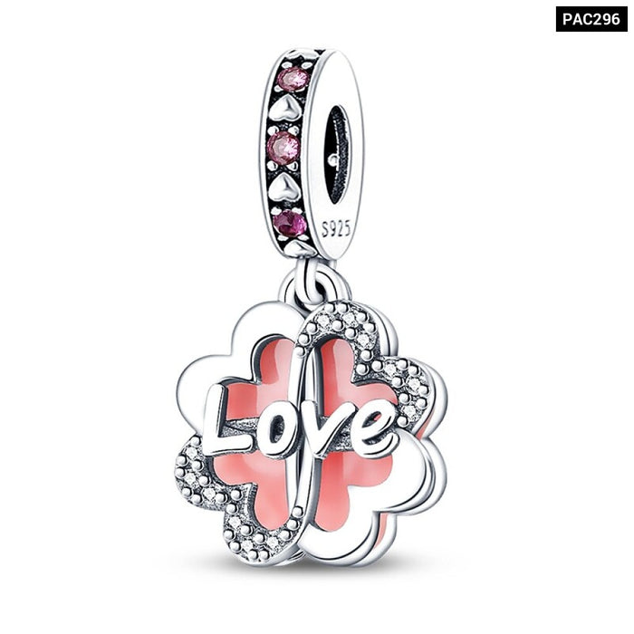 Spring Series Charms Beads 925 Silver Flower Birds Butterfly Pendent Fit Original Pandora Bracelet Jewelry