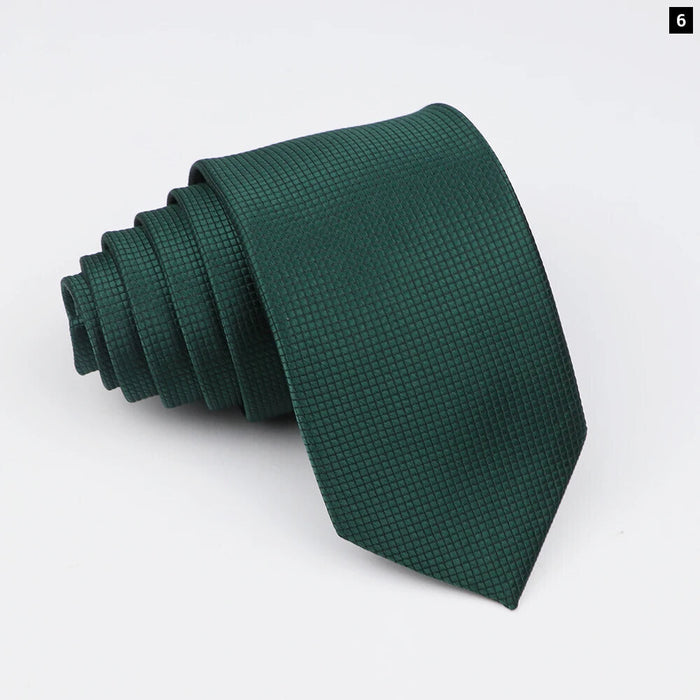 Classic Slimplaid Neck Ties For Men Business And Wedding Essential