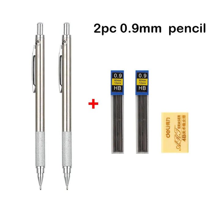 Full Metal Mechanical Pencil Set 0.3 To 2.0Mm Art