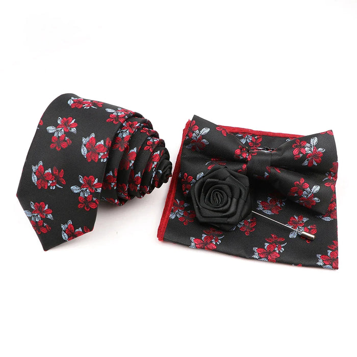 Classic Red Ties Set For Business And Weddings