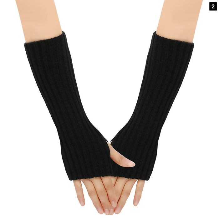 Knit Wool Arm Warmers