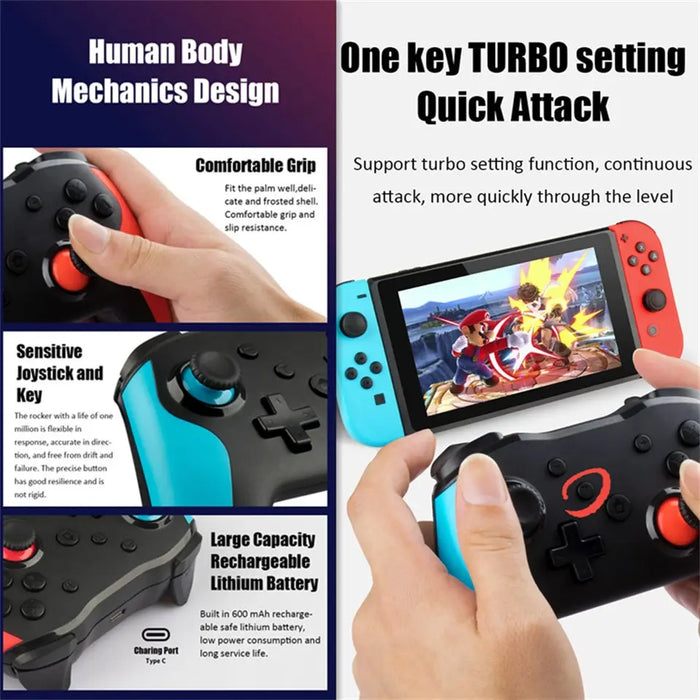 Wireless Gamepad For Nintendo Switch Ps3 Pc