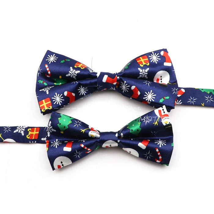 Christmas Bowtie Snowflake Pattern Polyester Parent-Child Wedding Party Accessories