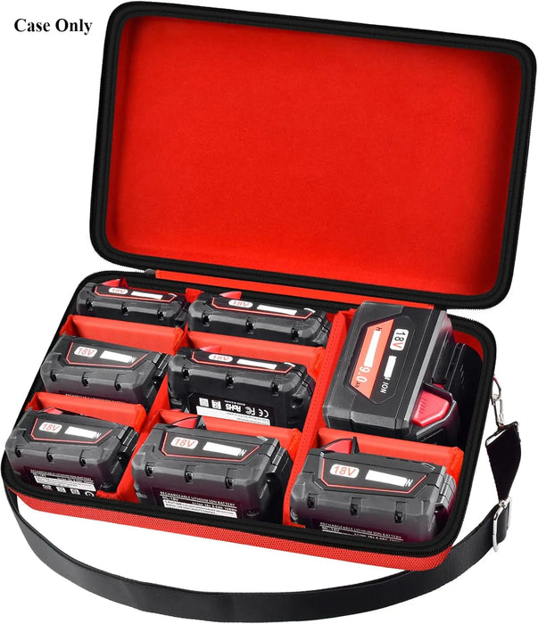 Hard Carrying Case For Milwaukee M18/M12 Batteries Charger Extra Large