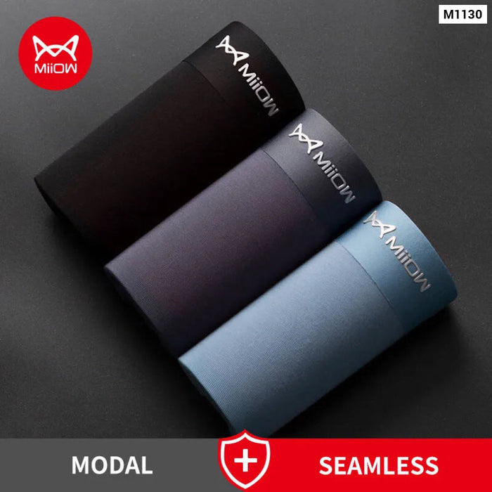 3 Piece Modal Ice Silk Mens Boxers