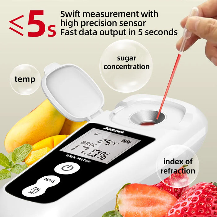 Portable Digital Brix Refractometer For Honey Wine And Beer