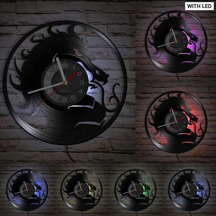 Dragon Vinyl Record Wall Clock