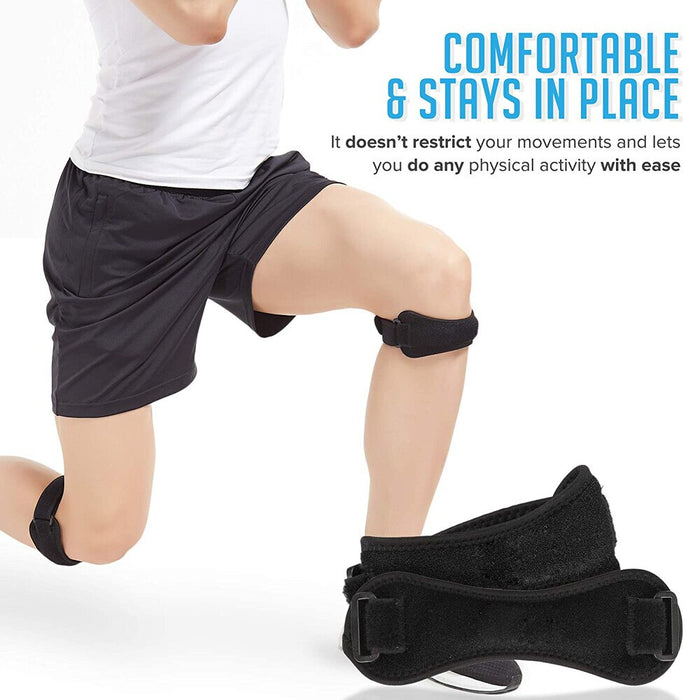 1Pair Patella Tendon Knee Strap For Basketball Running Jumpers Knee