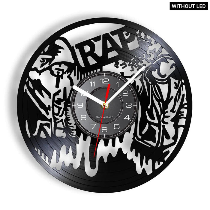 Vintage 90S Rap Vinyl Record Wall Clock