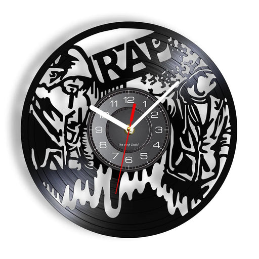 Vintage 90s Rap Vinyl Record Wall Clock