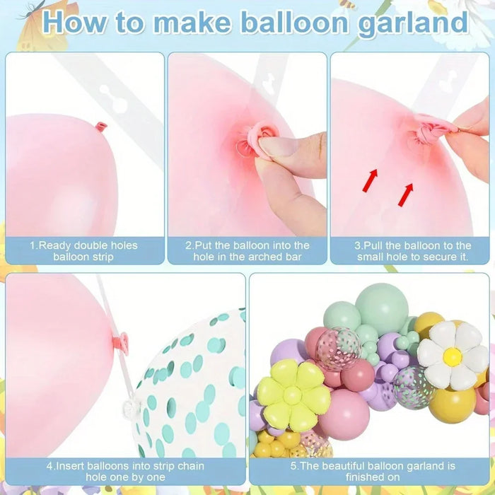 133Pcs Daisy Balloon Arch Kit For Decorations Such As Engagement Birthday Parties Anniversaries And Seasonal Celebrations