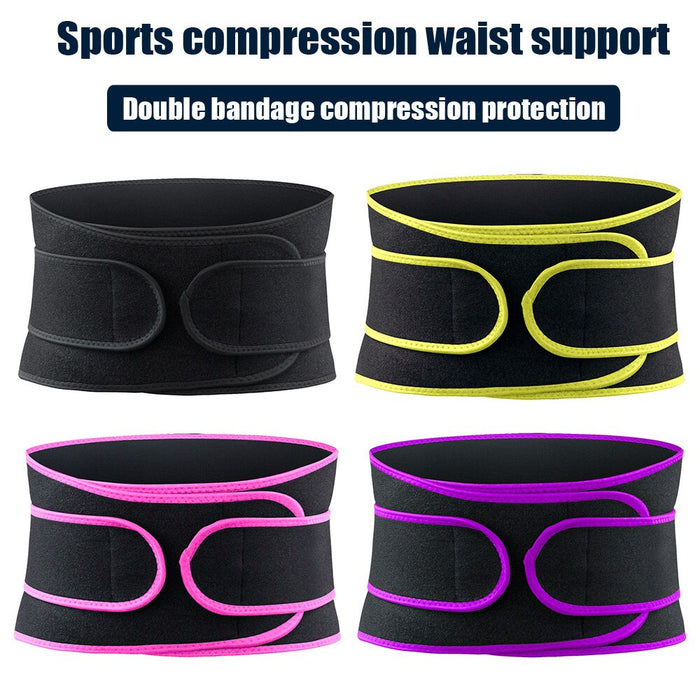 Breathable Dual Adjustable Compression Waist Support Belt For Sports Safety Protection