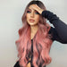 Long Wavy Pink Cosplay Wig