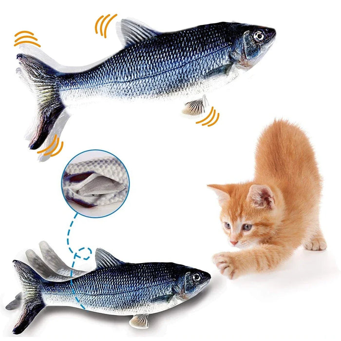 Interactive Fish Plush Toy For Cats