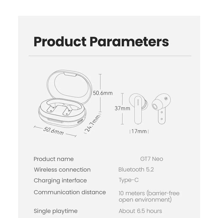 Wireless Dual Host Mode Bluetooth 5.2 Smart Touch Earphones