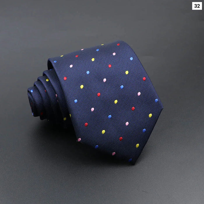 Blue Plaid Striped Tie 8Cm Classic Necktie For Mens Fashion For Daily Wear Weddings And Gifts